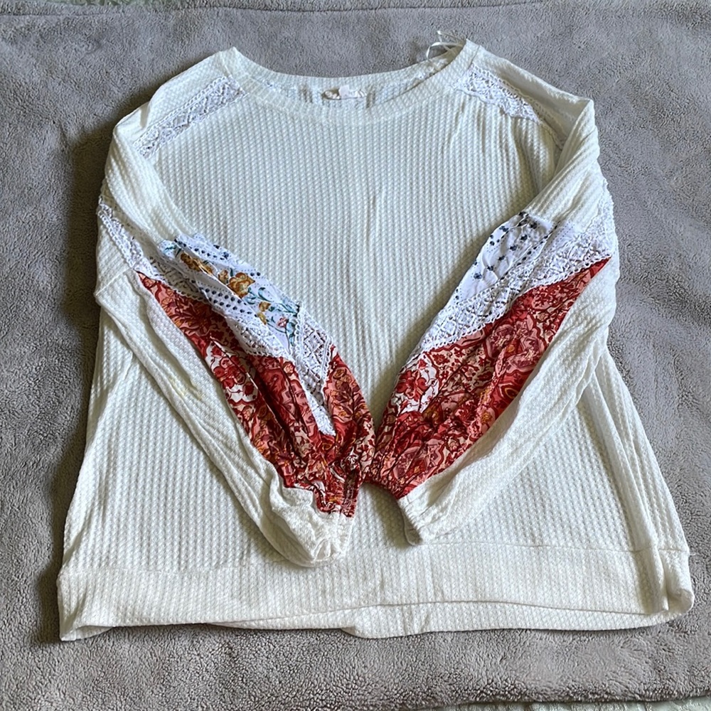 Waffle knit top